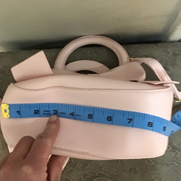 Elegant Pink Bow Convertible Handbag Crossbody - Picture 8 of 8